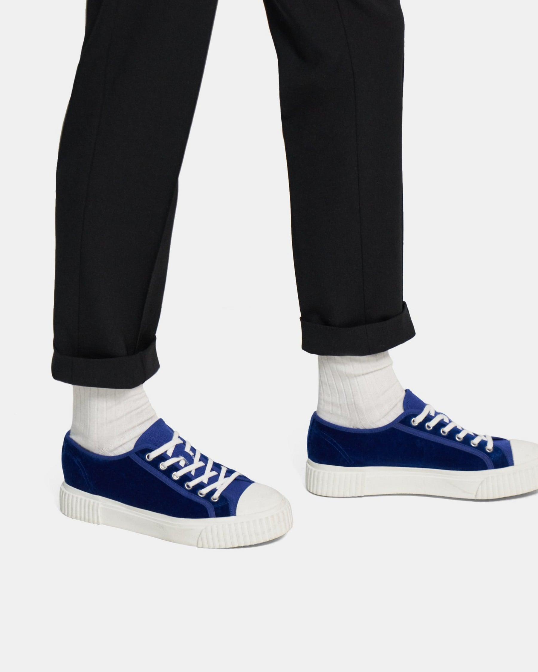 Low-Top Velvet Sneaker Product Image