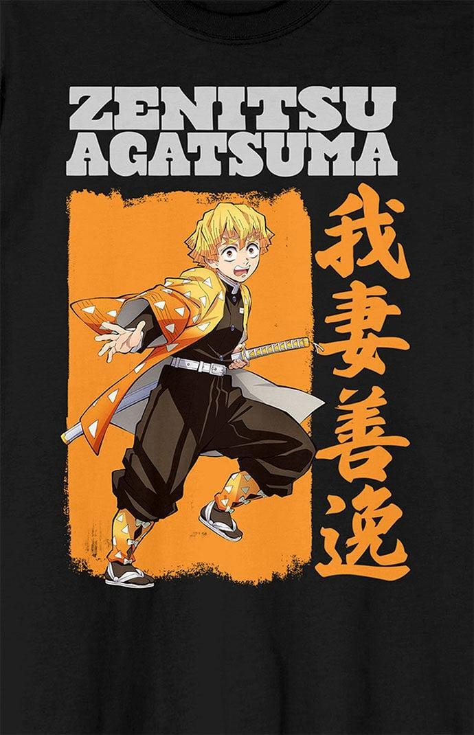 Mens Demon Slayer Zenitsu Agatsuma T-Shirt Product Image