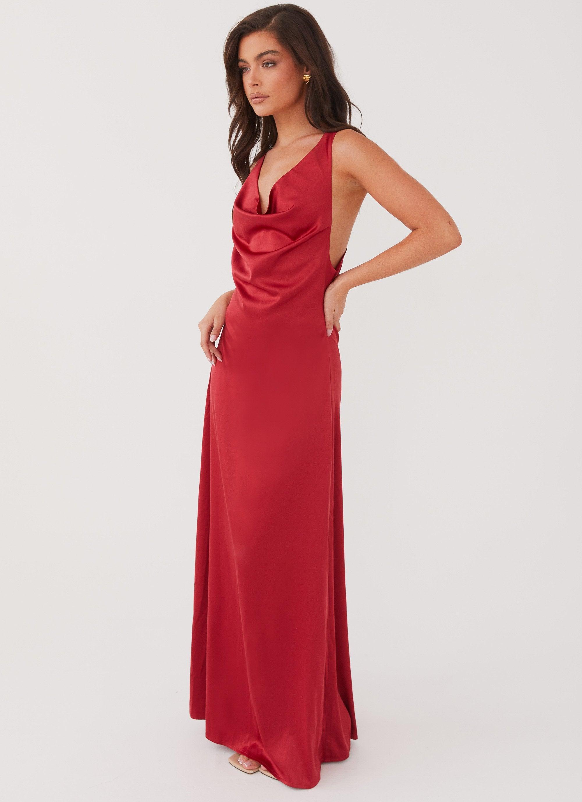 Musa Maxi Dress - Cherry Red product image