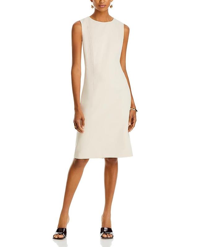 Womens Meridian Milano Twill Sleeveless Sheath Dress Product Image