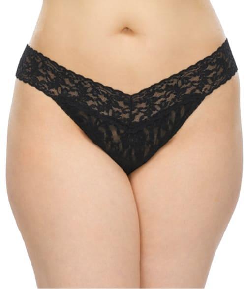 Plus Size Signature Lace Original Rise Thong Product Image