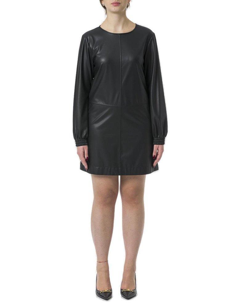 MAX MARA Coated Jersey Dress In Black Product Image