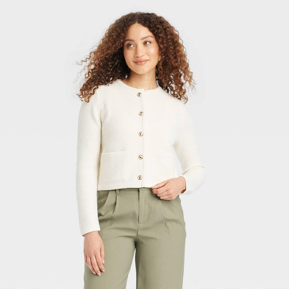 Womens Lady Cardigan - A New Day Cream XS Product Image