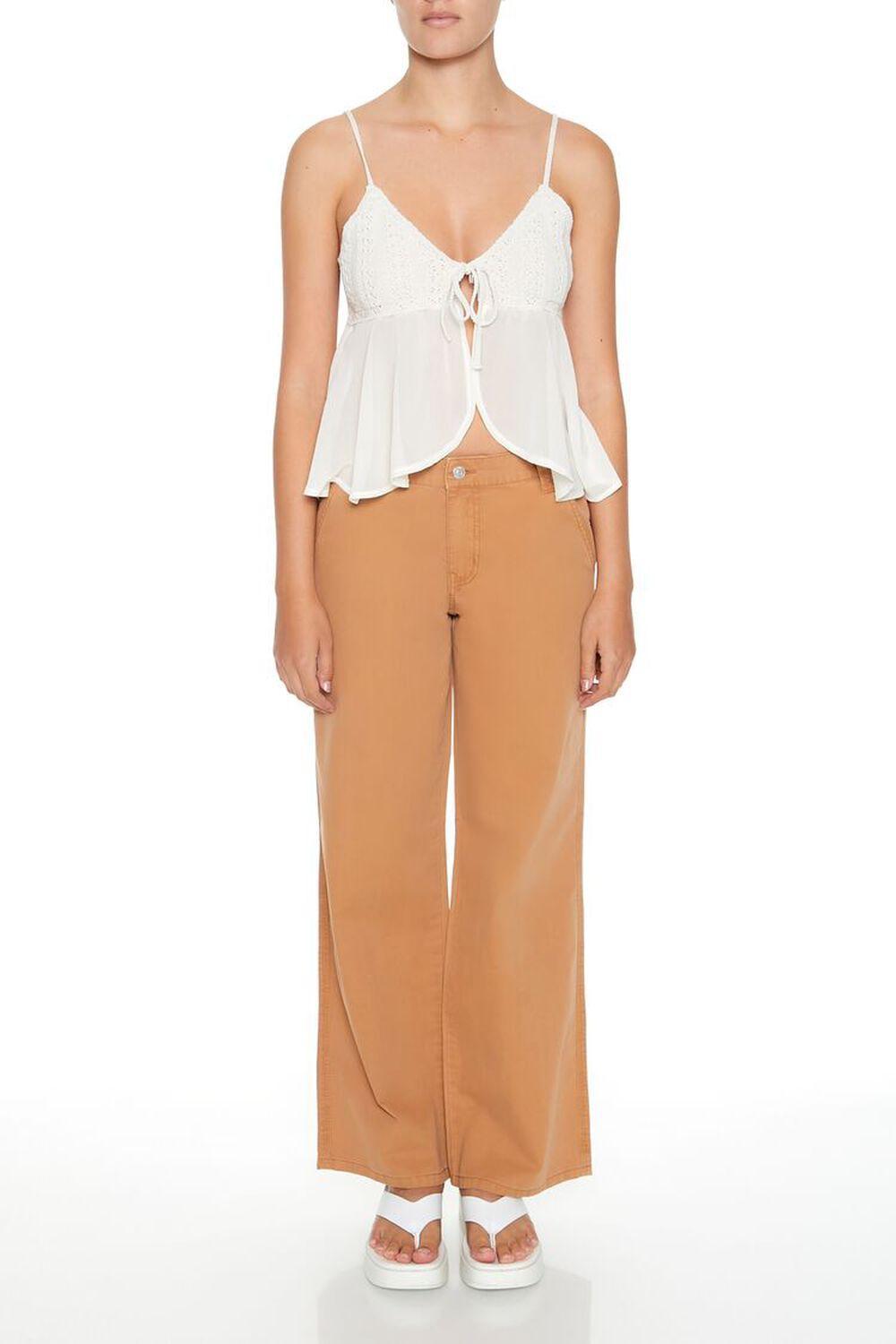 Poplin Utility Carpenter Pants | Forever 21 Product Image