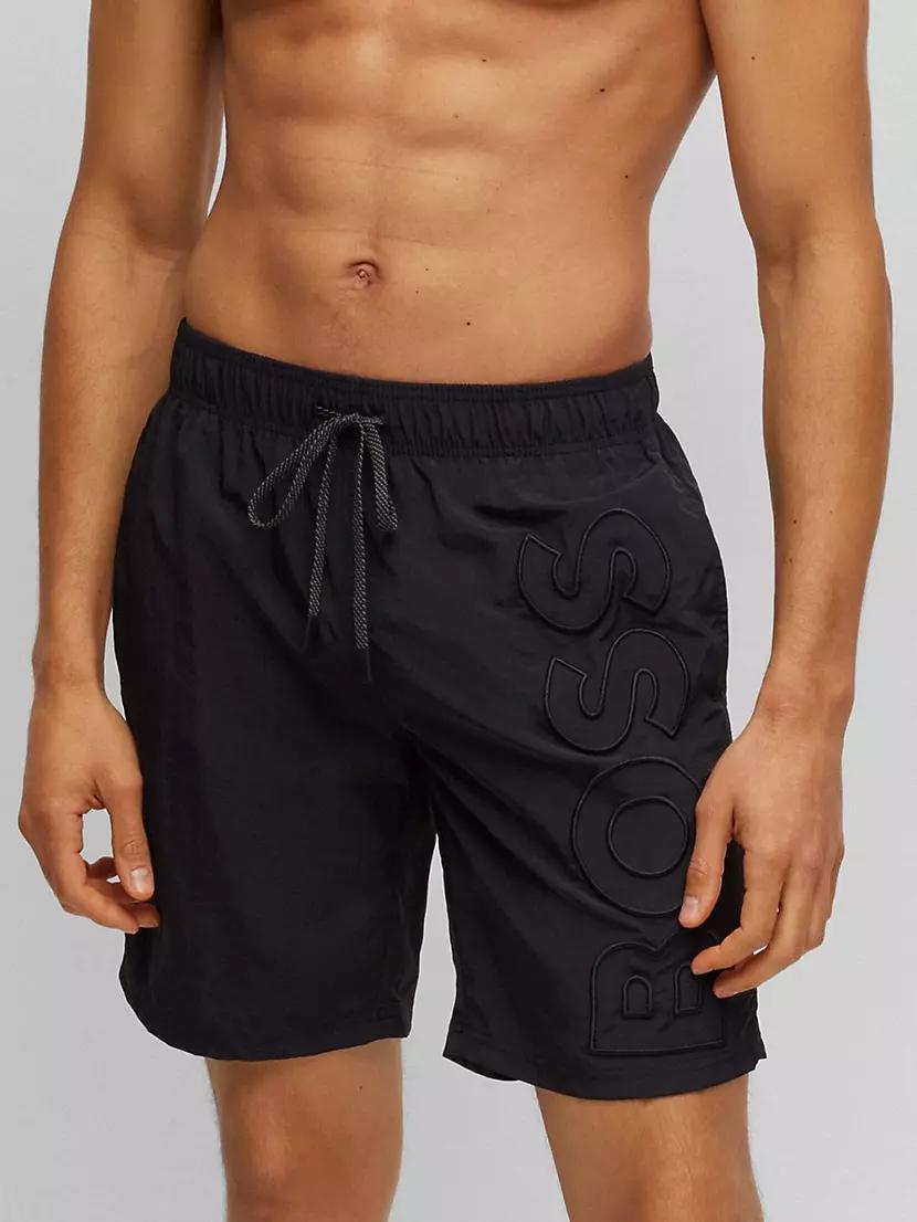 Swim Shorts with Embroidered Logo Product Image