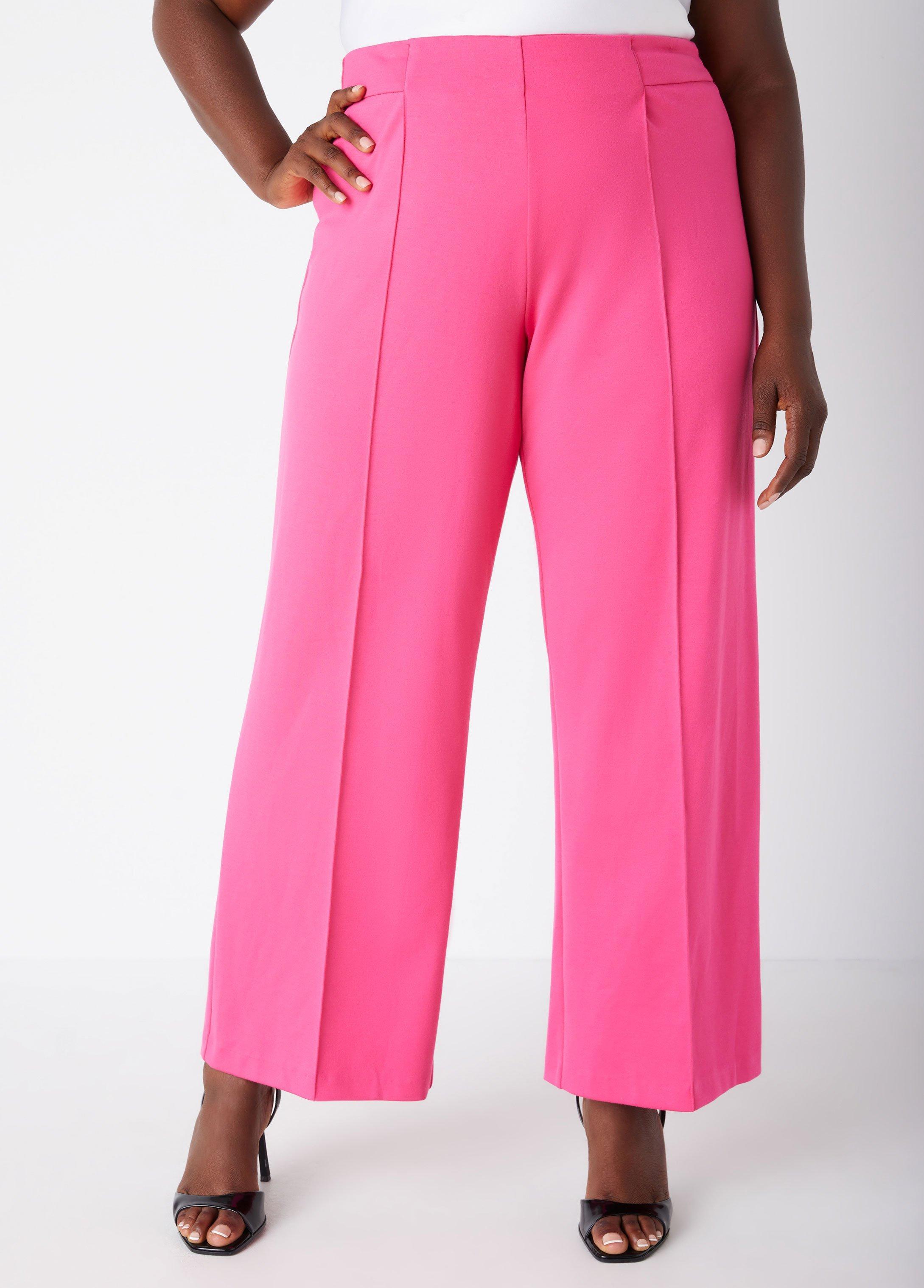 High Waist Ponte Straight Leg Pants Product Image