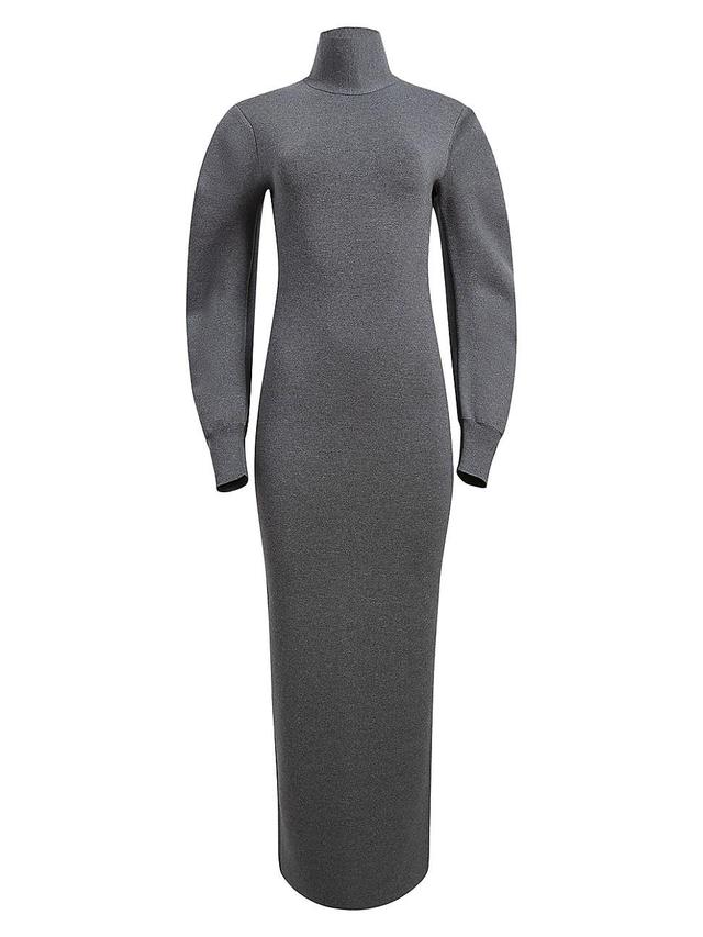 Womens Storm Wool-Blend Turtleneck Maxi Dress Product Image