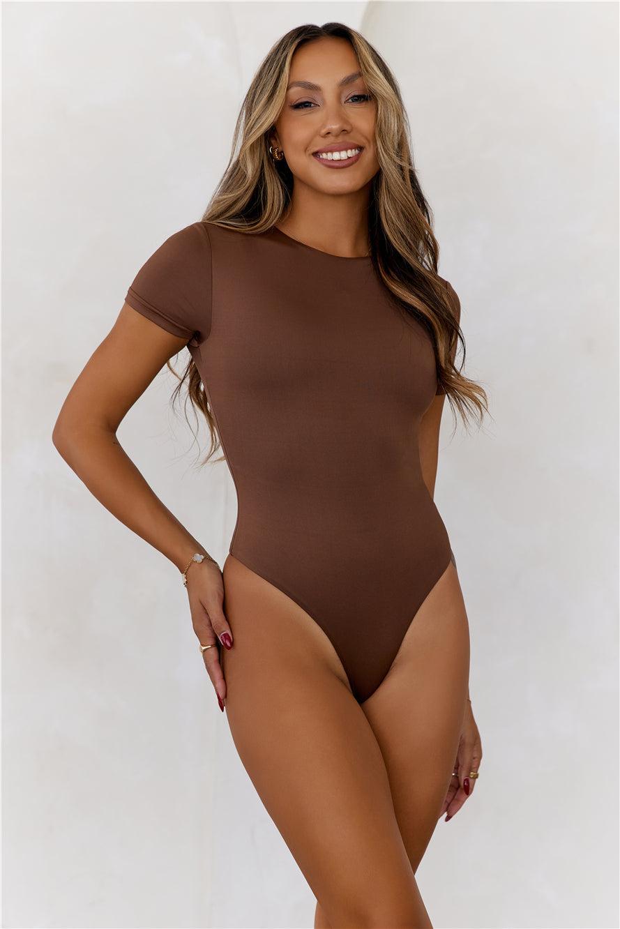 HELLO MOLLY BASE Core Contour Bodysuit Chocolate Product Image