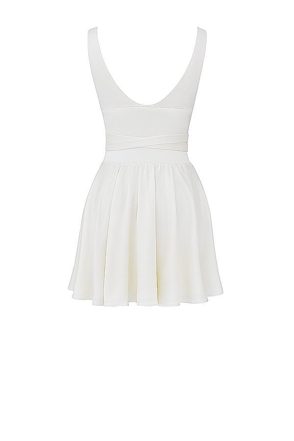 Shiema Ivory Floaty Mini Dress Product Image