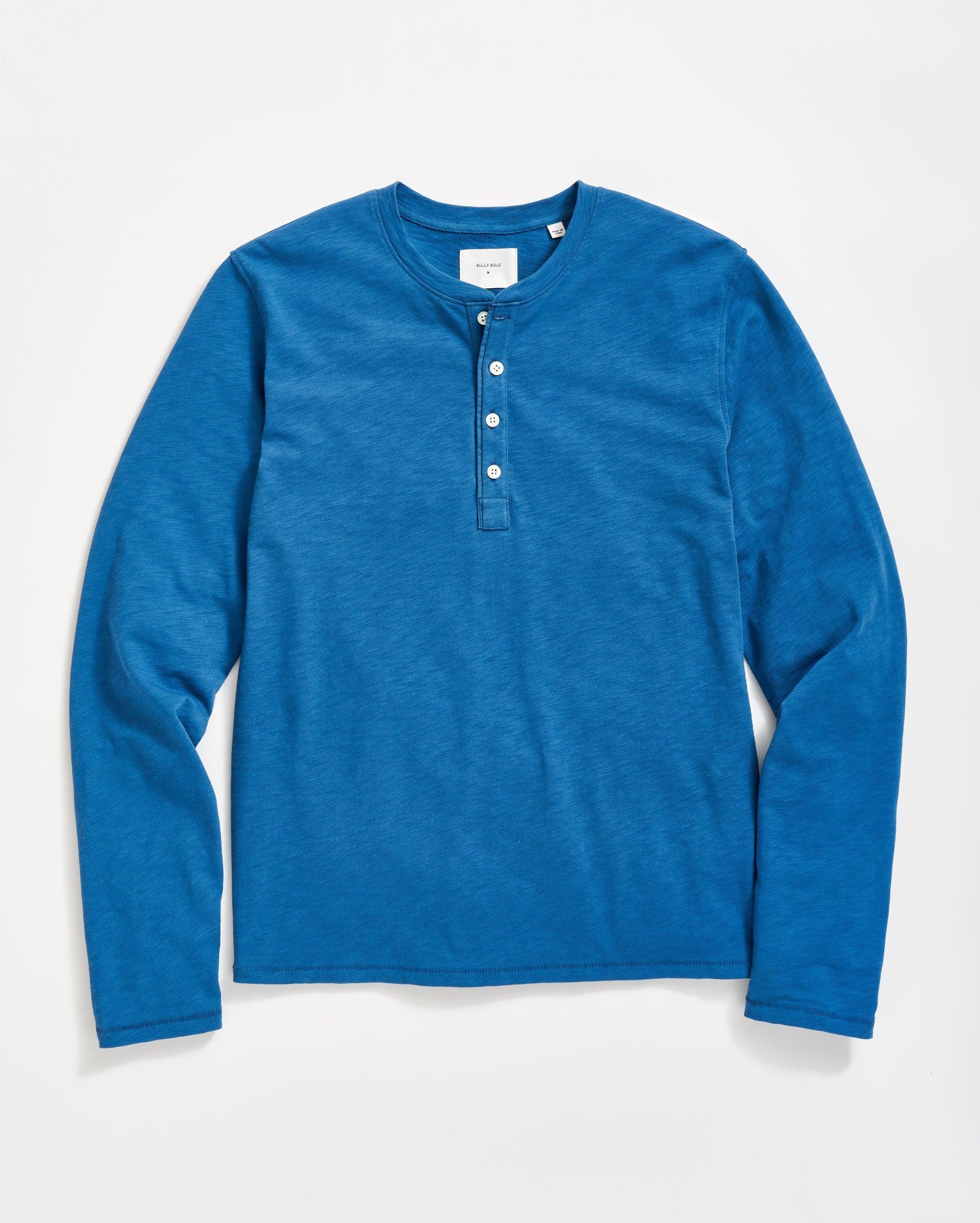 LONG SLEEVE ORGANIC COTTON HENLEY Product Image