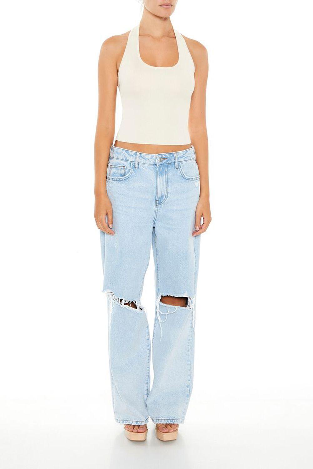 Sweater-Knit Halter Crop Top | Forever 21 Product Image