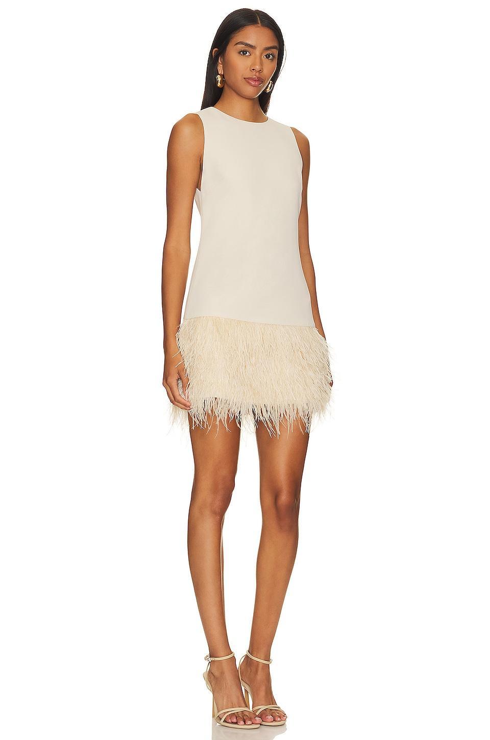 Coley Feather Dress Alice + Olivia Product Image