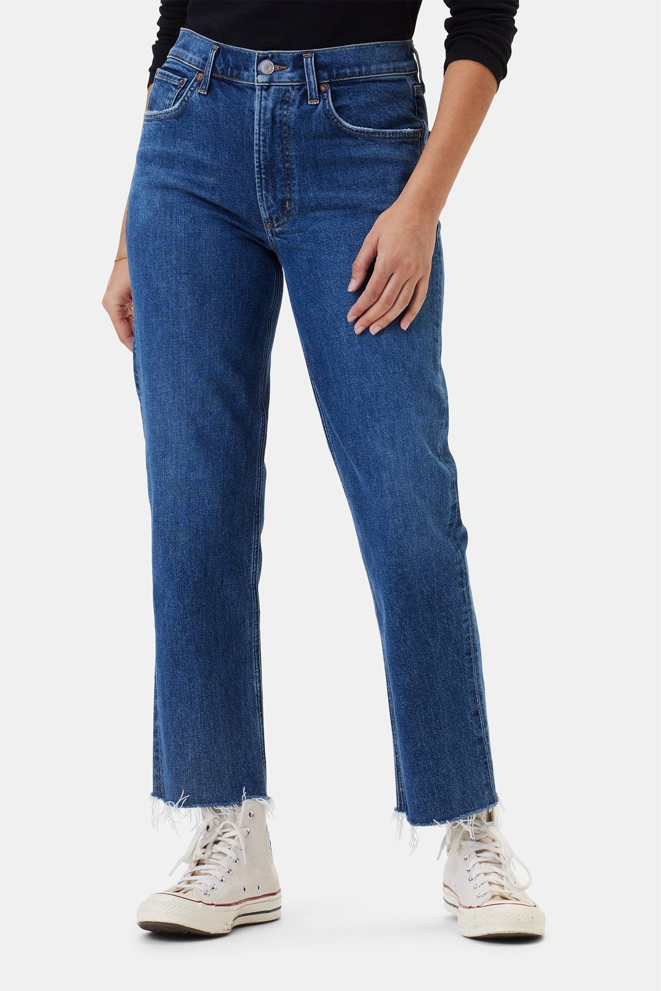 AGOLDE Kye Mid Rise Straight Crop Jean - Mirage product image