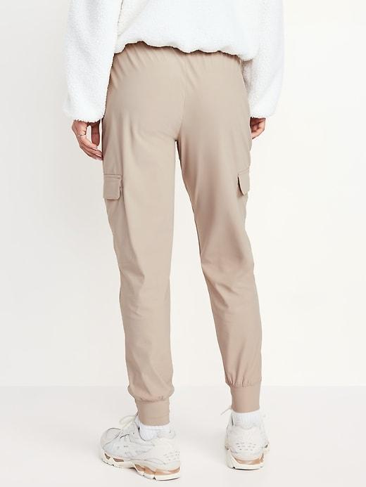 High-Waisted SleekTech Cargo Joggers Product Image