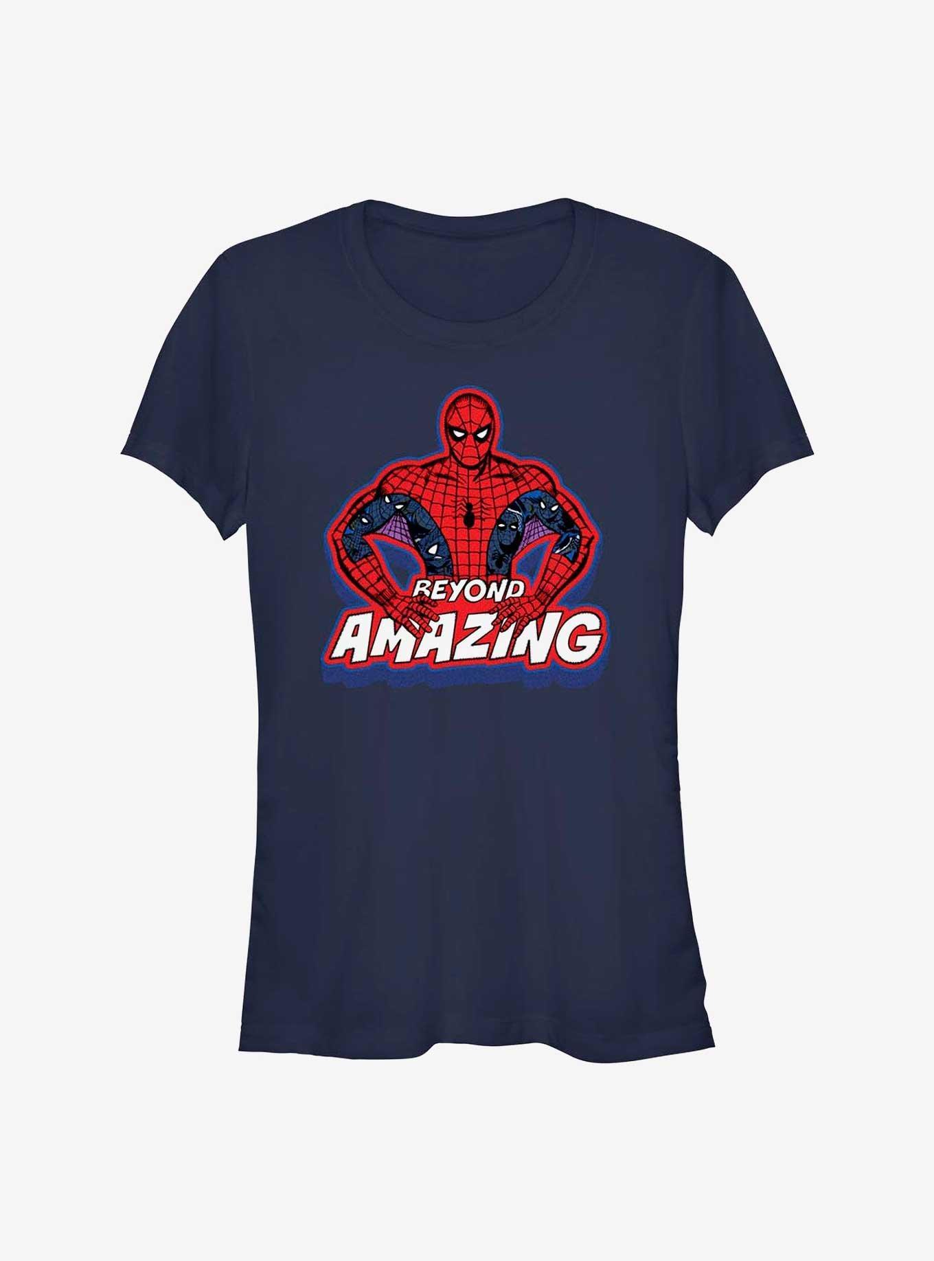 Marvel Spider-Man 60th Anniversary Beyond Amazing Spidey Pose Girls T-Shirt Product Image