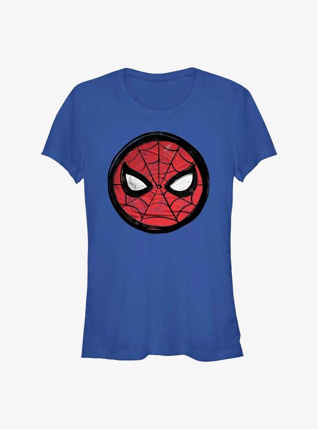 Marvel Spider-Man 60th Anniversary Spidey Eyes Badge Girls T-Shirt Product Image