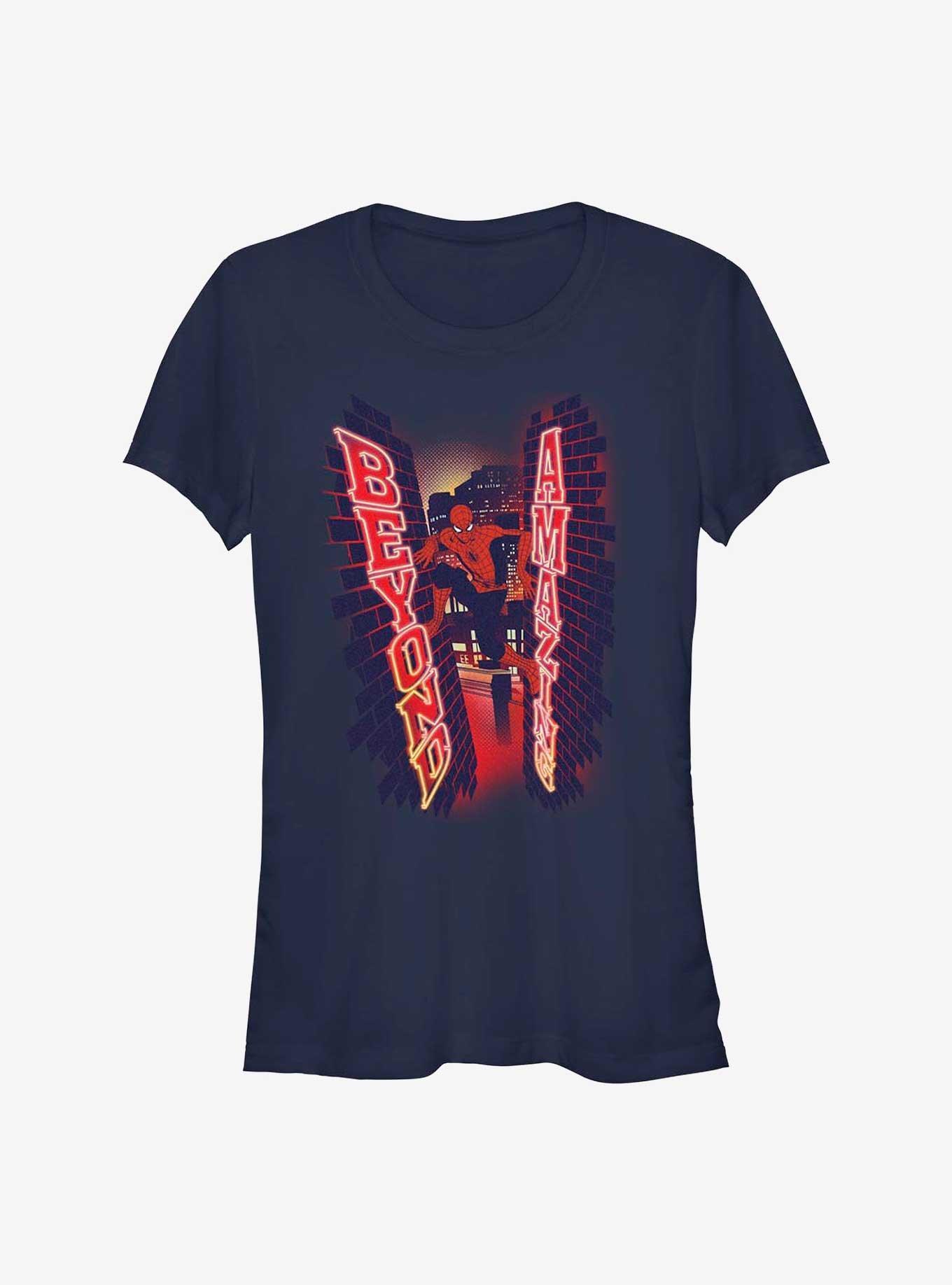 Marvel Spider-Man 60th Anniversary Wall Climb Beyond Amazing Girls T-Shirt Product Image