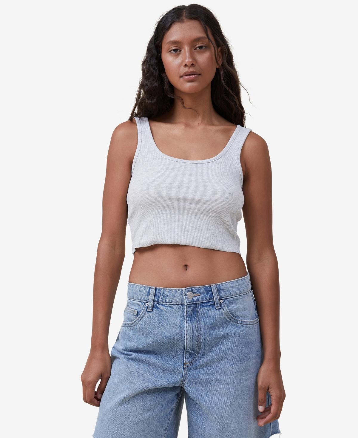 Cotton On Womens The One Rib Crop Tank Product Image