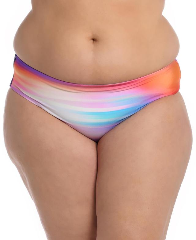 La Blanca Plus Size Sunset Shores Mid-Waist Bikini Bottoms Womens Swimsuit Product Image