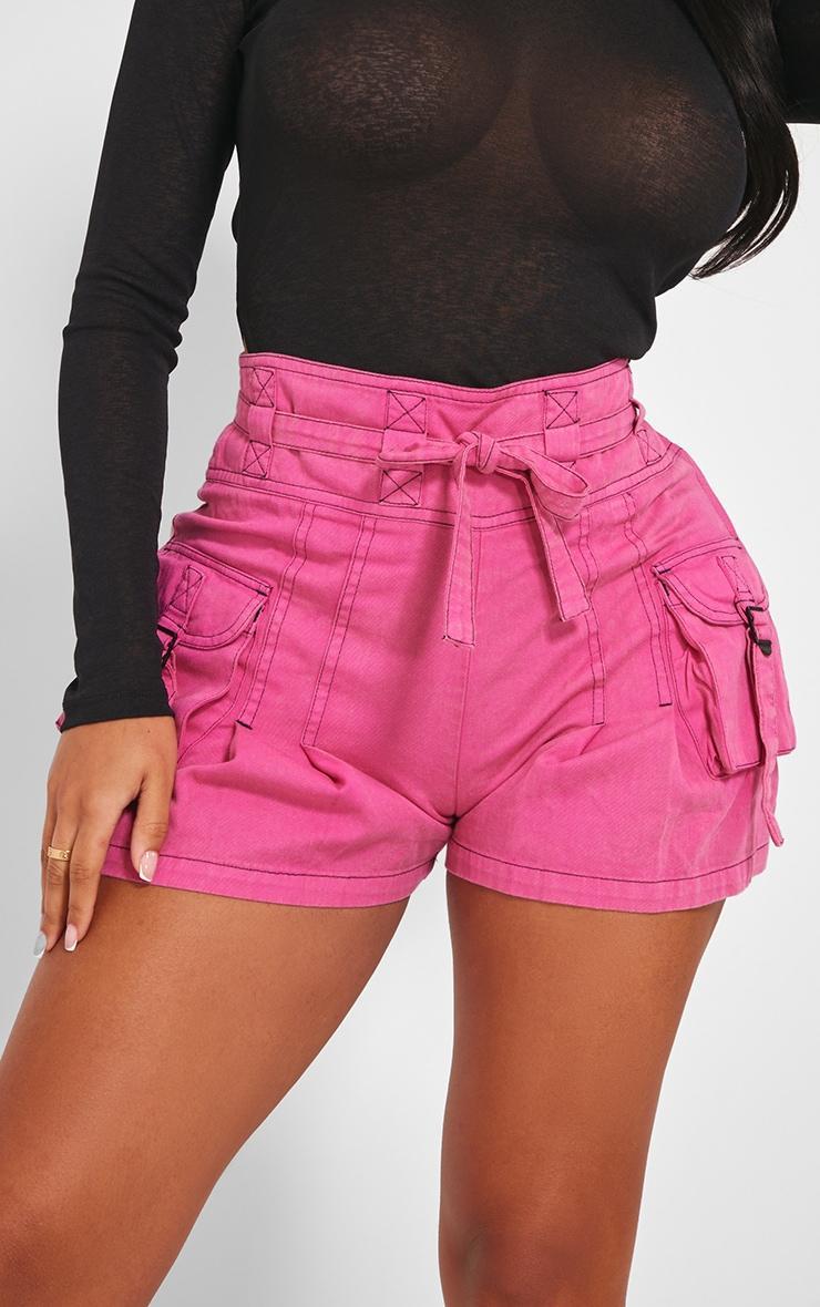 Shape Pink Woven Pocket Shorts Product Image