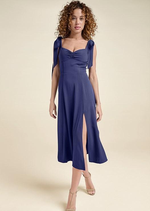 Tie Shoulder Midi Dress Product Image