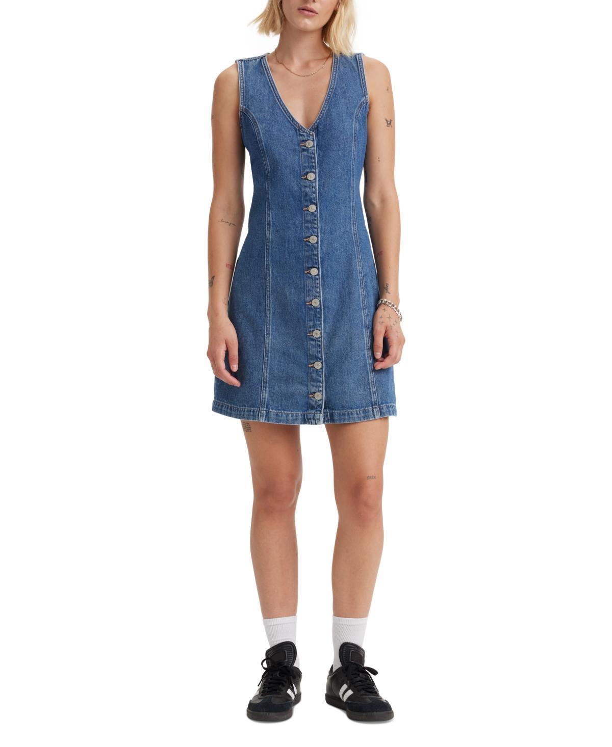 Women's Thora Denim Mini Dress  Product Image