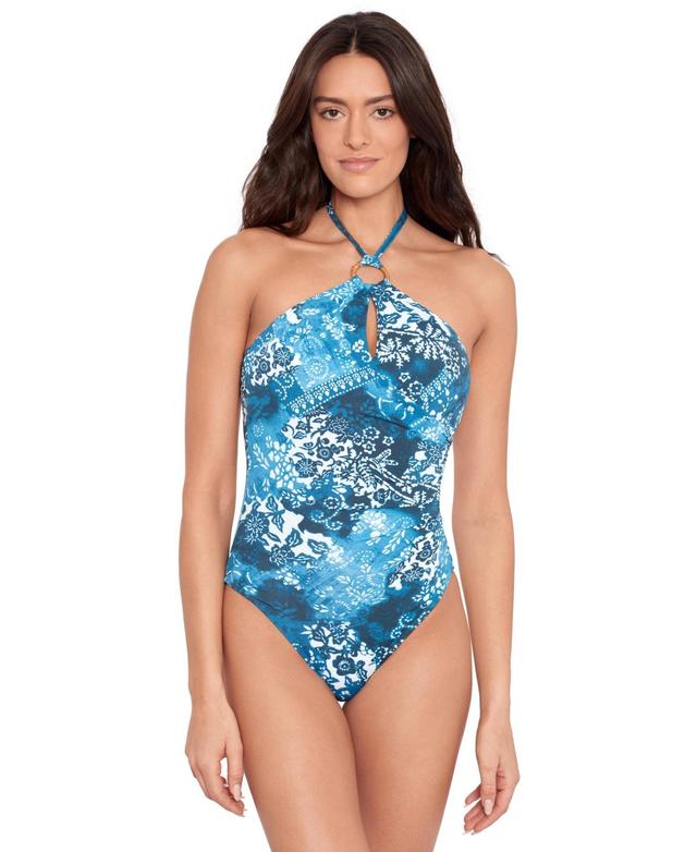 Lauren Ralph Lauren Womens Ring One-Piece Swimsuit Product Image