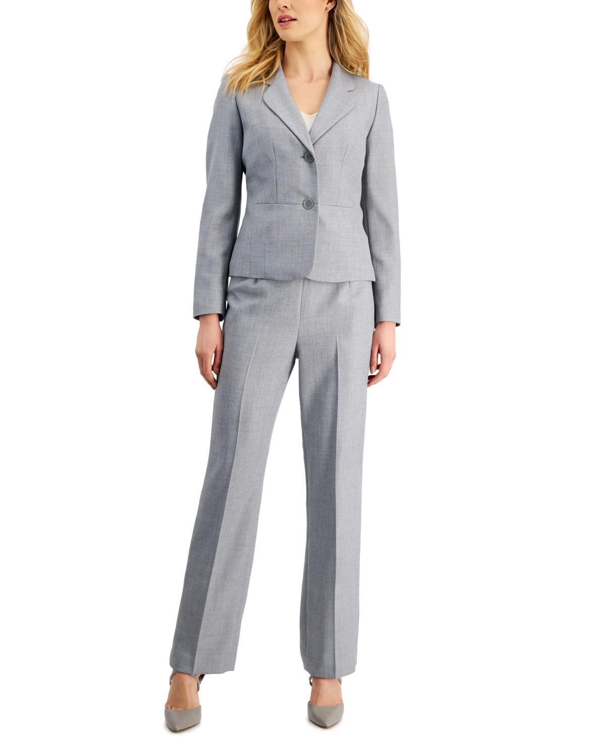 Le Suit Womens Notch-Collar Pantsuit, Regular and Petite Sizes Product Image