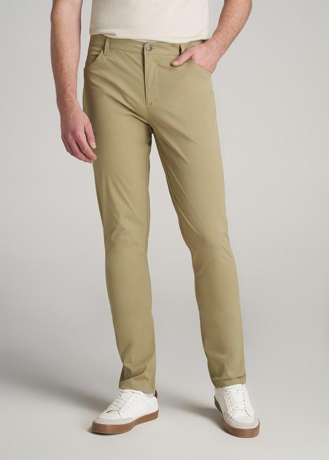 TAPERED-FIT Traveler Pants for Tall Men in Tan Male Product Image