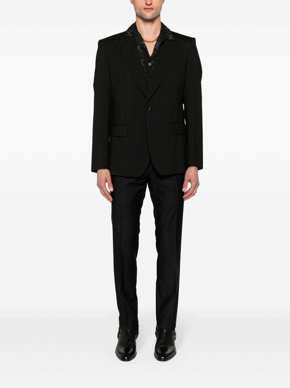 Mid-rise Tailored Trousers In Black Product Image