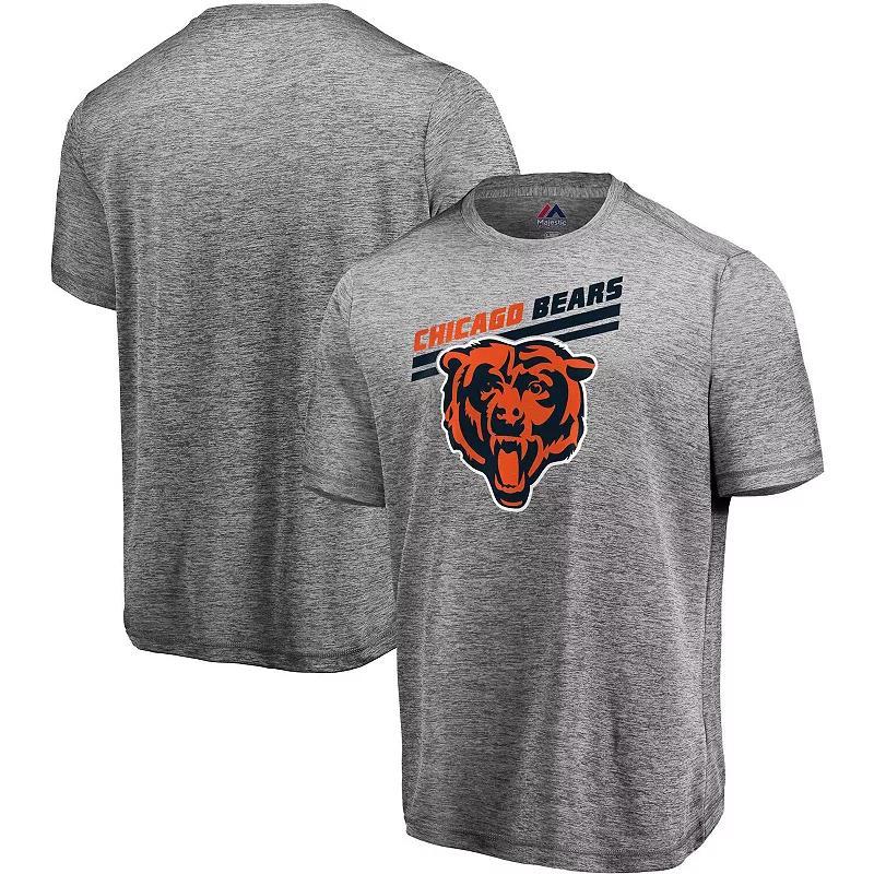 Mens Majestic Gray Chicago Bears Showtime Pro Grade Cool Base T-shirt Product Image