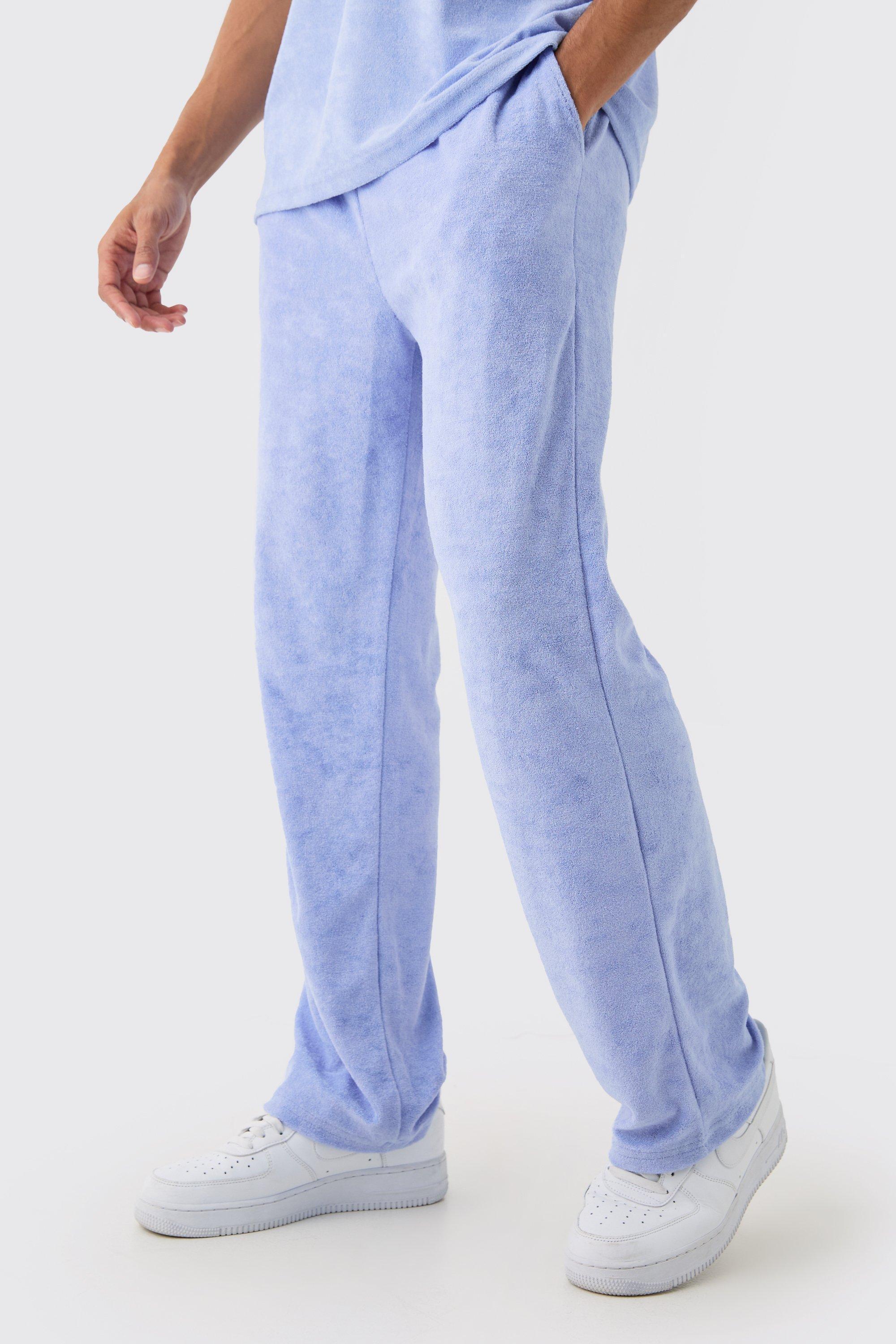 Relaxed Fit Towelling Sweatpants | boohooMAN USA Product Image