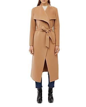 Womens Belted Light Wool Coat Product Image