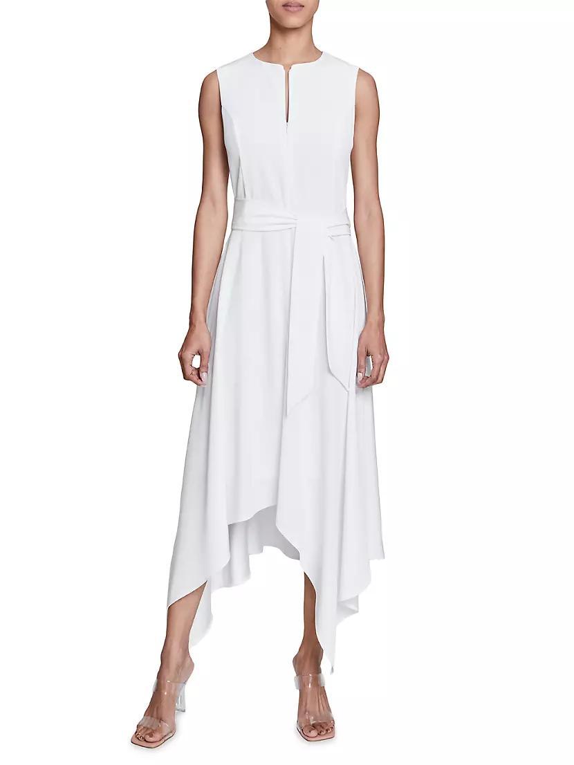 Natasha Belted Asymmetric Maxi Dress Product Image