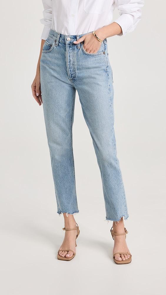 AGOLDE Riley High Rise Straight Crop Jeans | Shopbop Product Image