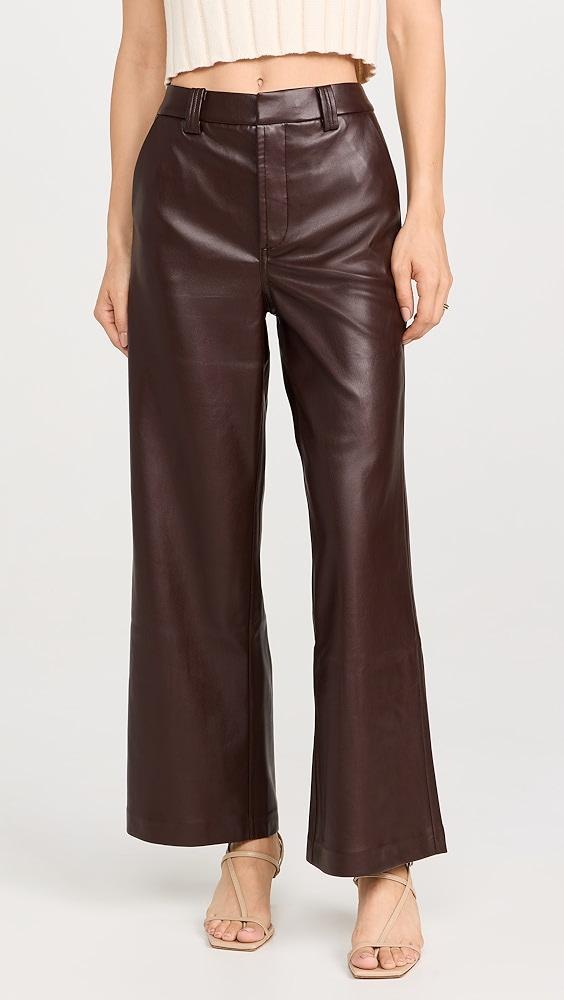 Joe's Jeans The Mia Vegan Leather Crop Trousers | Shopbop Product Image