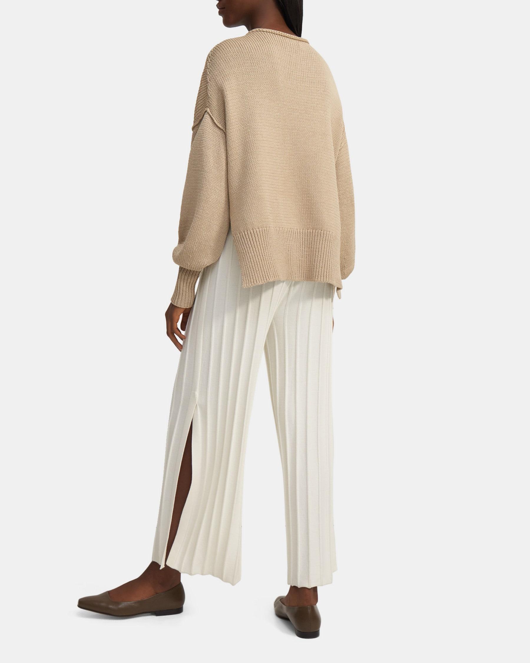 Wide Ribbed Pant in Empire Wool Product Image