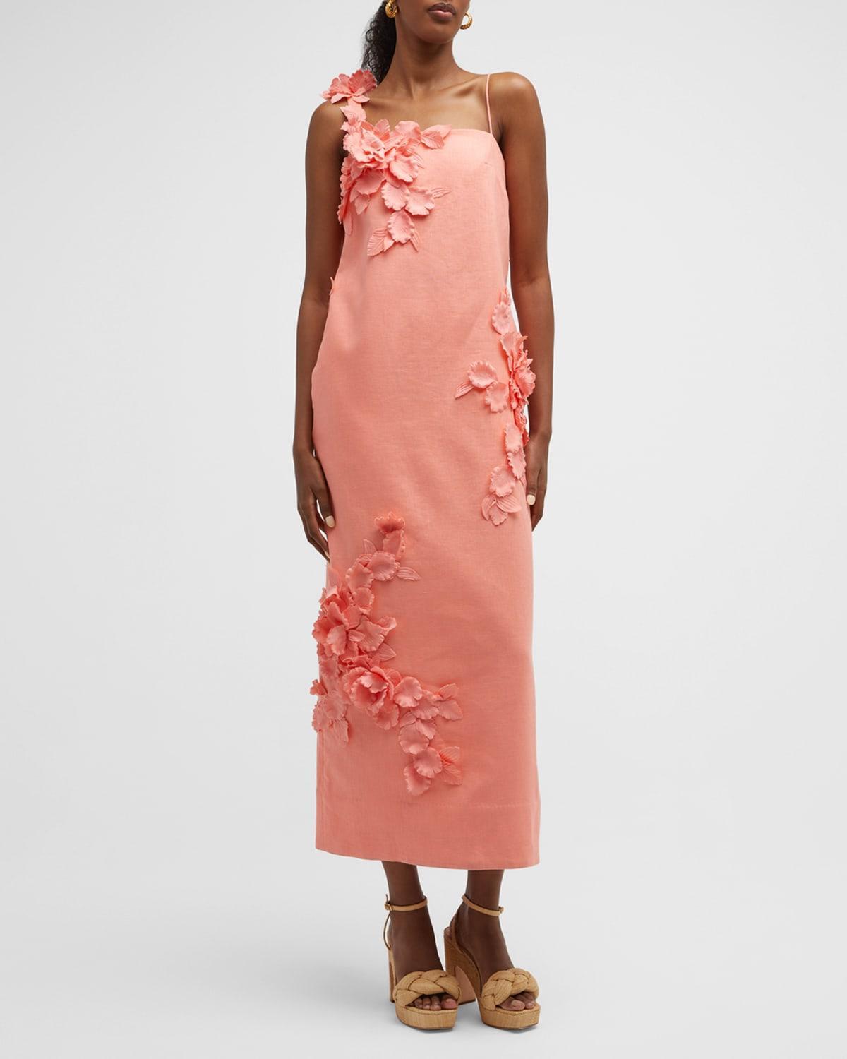 High Tide Lift Off Flower Midi Dress Product Image