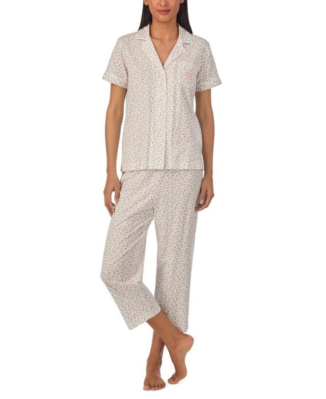 Lauren Ralph Lauren Womens 2-Pc. Printed Capri Pajamas Set Product Image