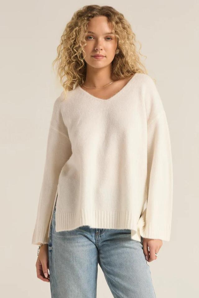 Modern V-Neck Sweater Product Image