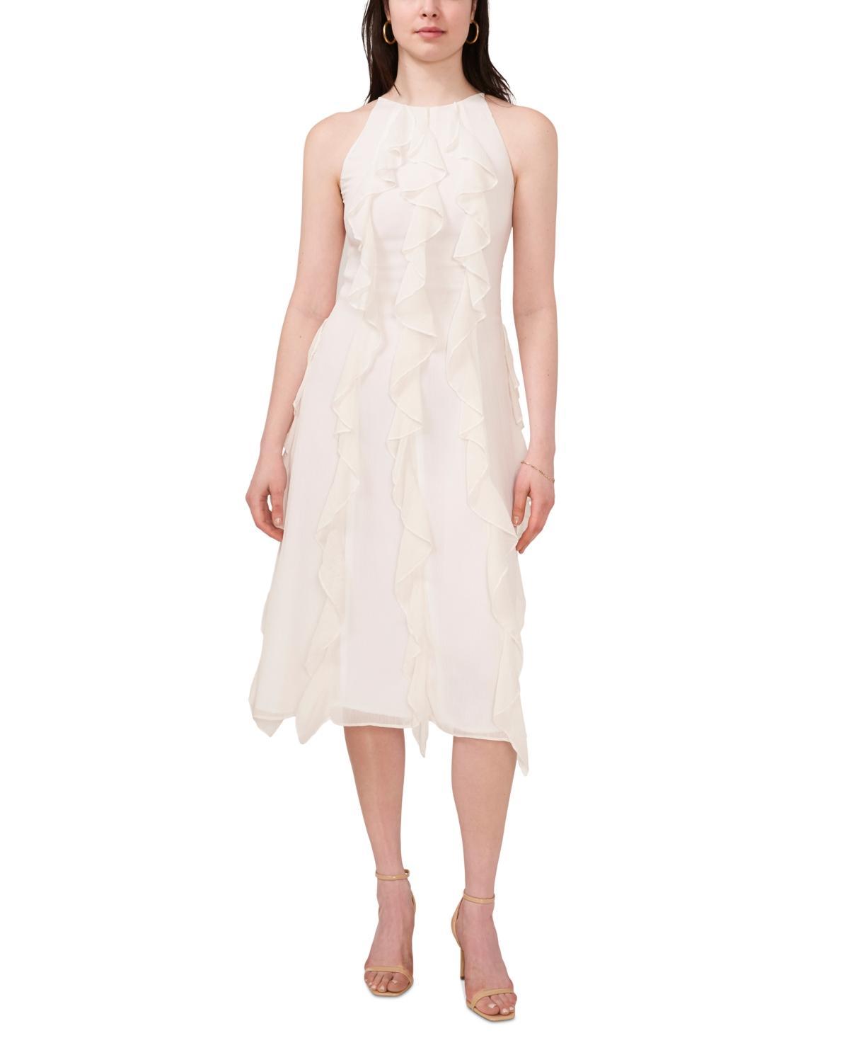 1.state Womens Ruffled Sleeveless Midi Dress Product Image