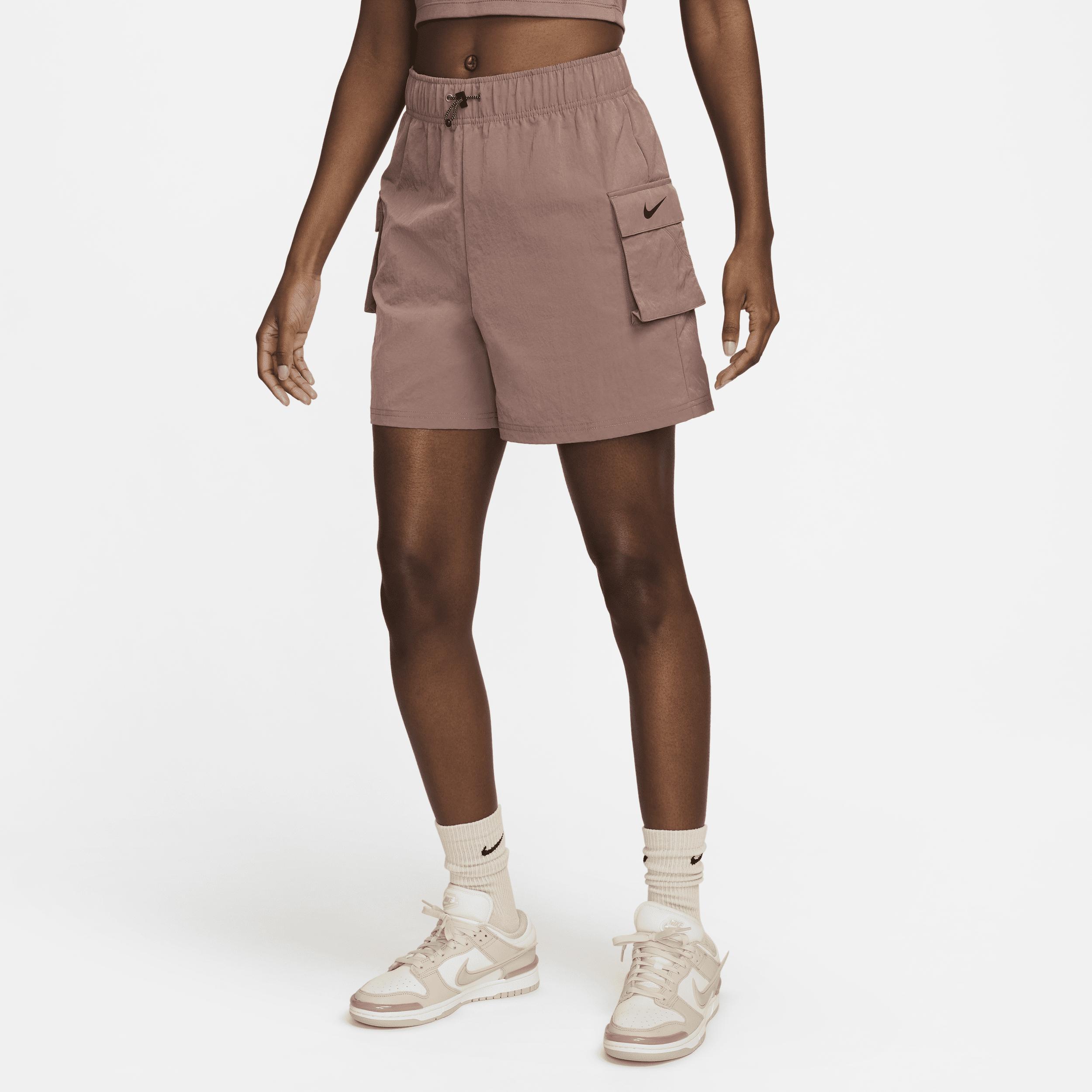 Womens Nike Sportswear Essential Woven High-Rise Shorts Product Image