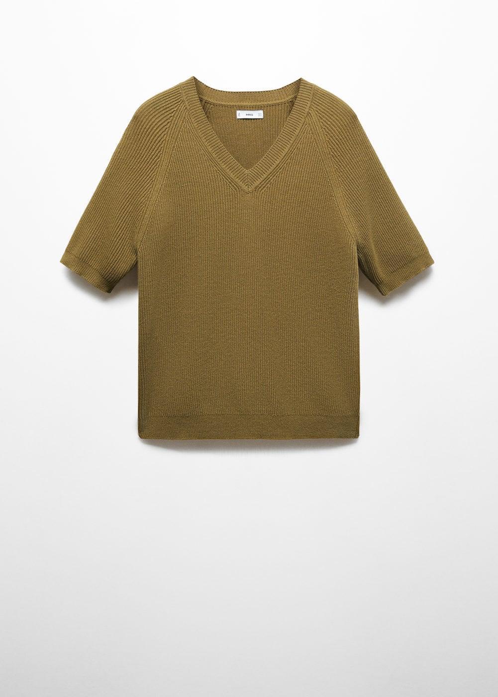 Mango Mens Short Sleeve Knitted T-Shirt Product Image