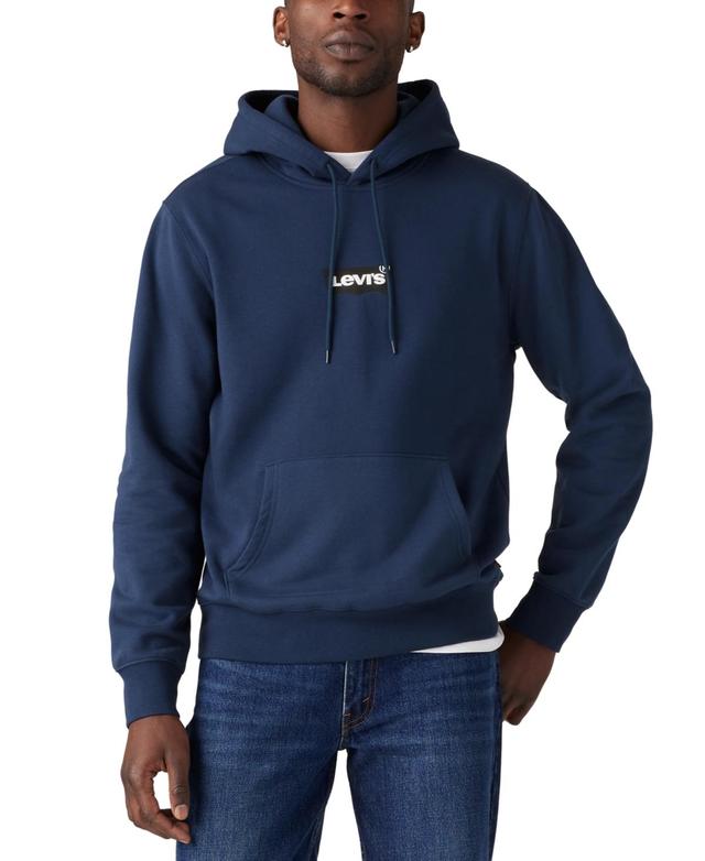 Levis Mens Standard-Fit Batwing Logo-Print Hoodie Product Image