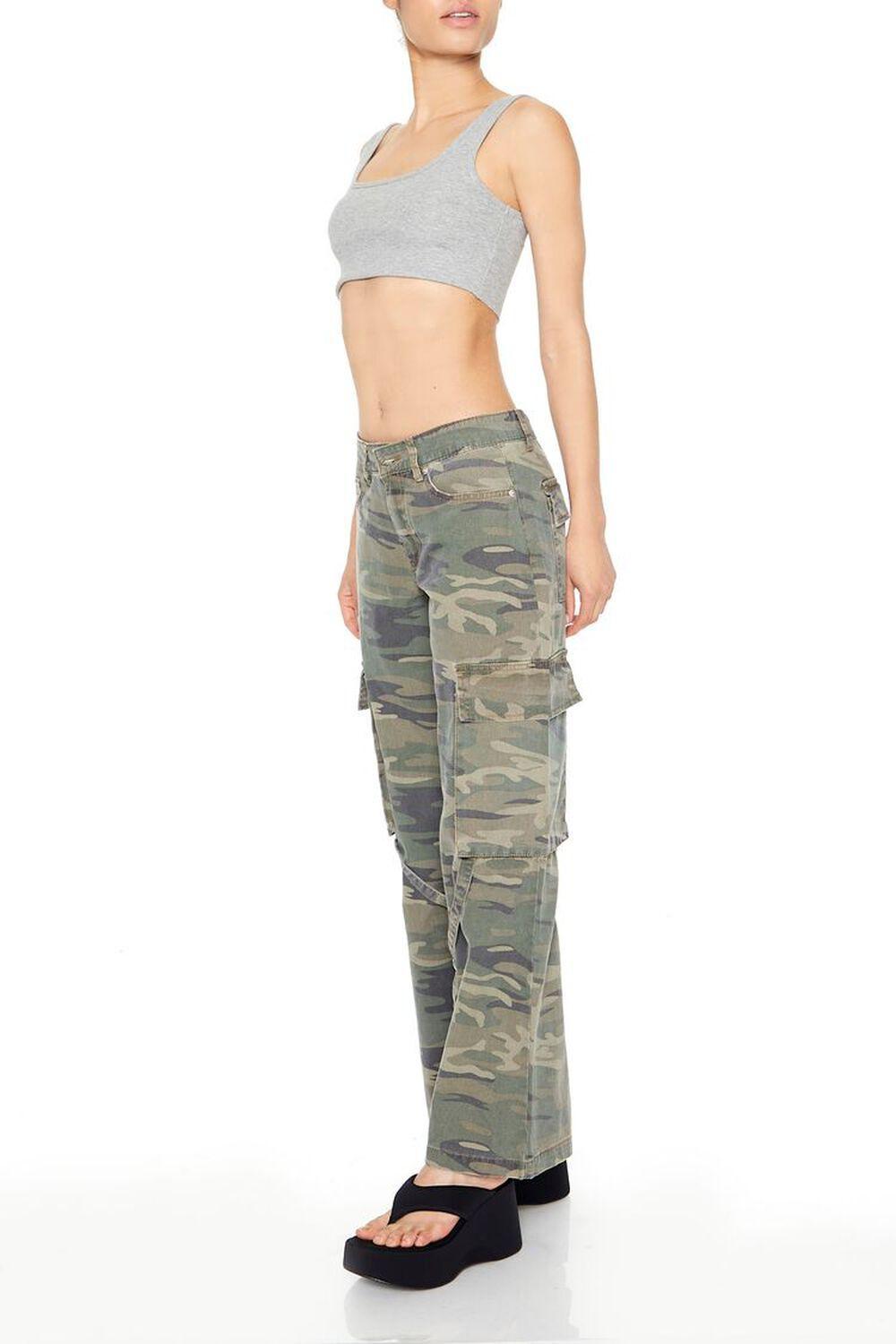 Camo Print Utility Cargo Pants | Forever 21 Product Image