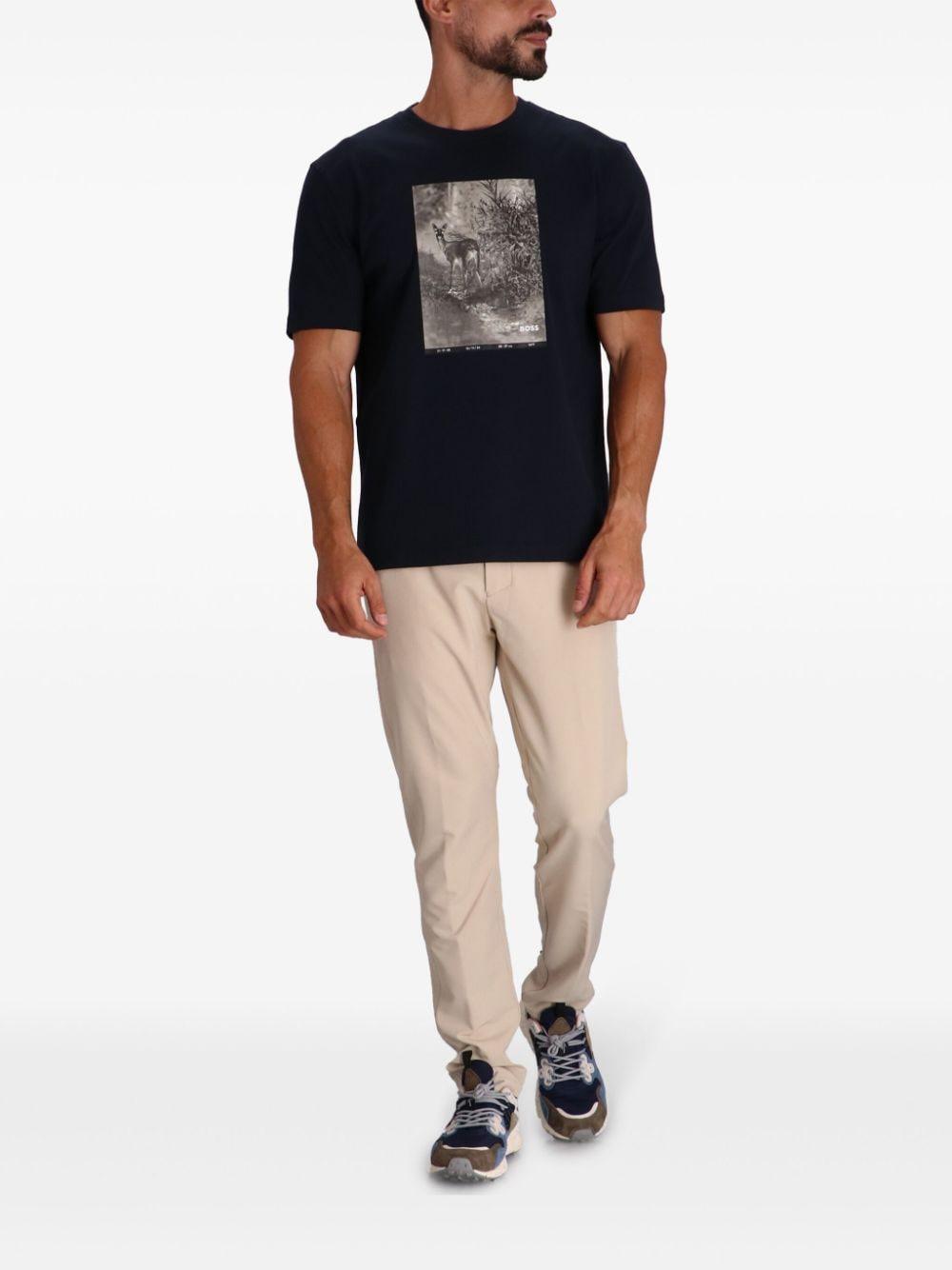 Photograph-print T-shirt In Blue Product Image