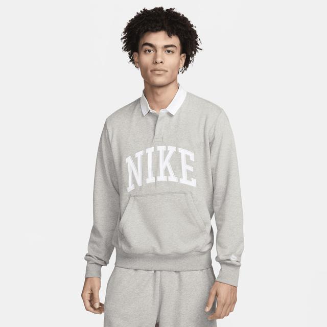 Nike Men's Club Fleece Long-Sleeve Fleece Polo Product Image