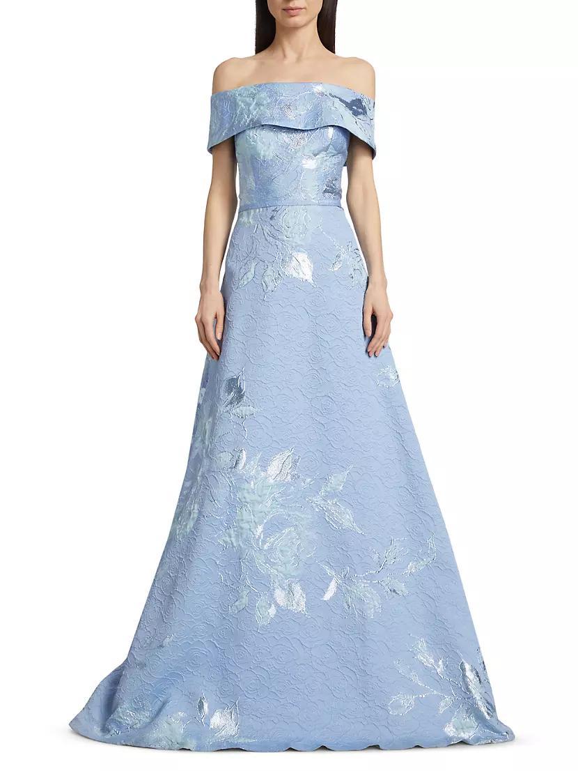 Floral Off-The-Shoulder Gown Product Image