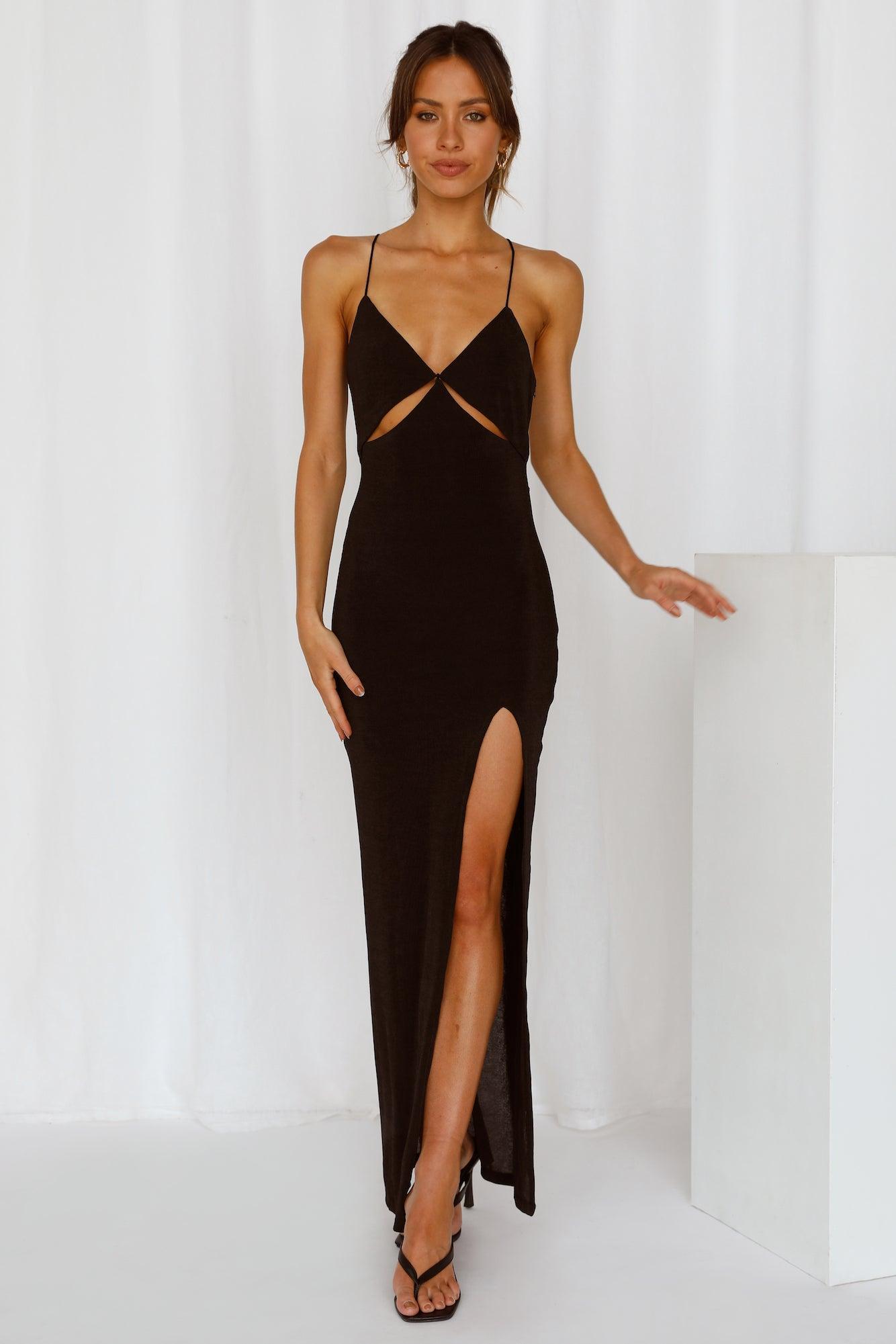 Cold Brew Maxi Dress Black Product Image