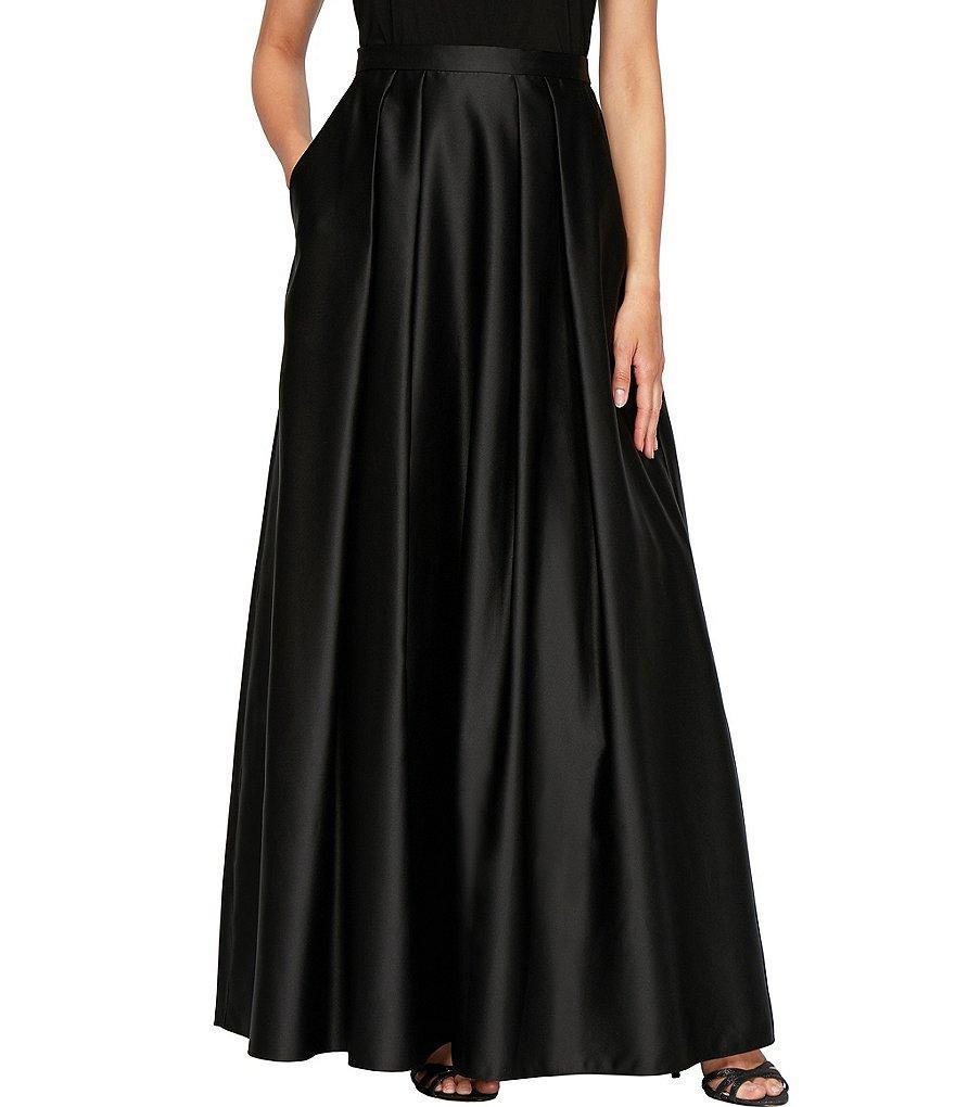 Alex Evenings Satin With Pocket Inverted Pleat Ball Gown Skirt Product Image